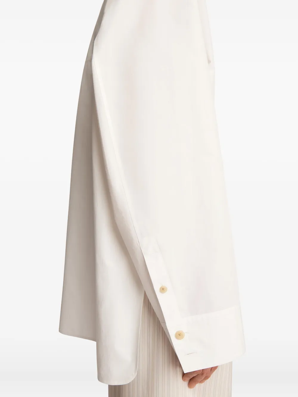 KHAITE Herschel blouse met knopen Wit