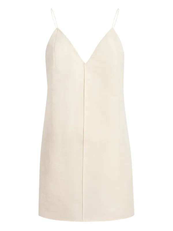 Khaite Talsie V-neck Top in Neutrals