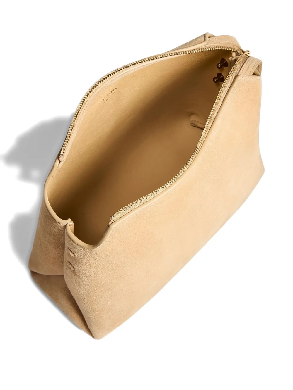 Khaite Lina Suede Crossbody Bag In Brown