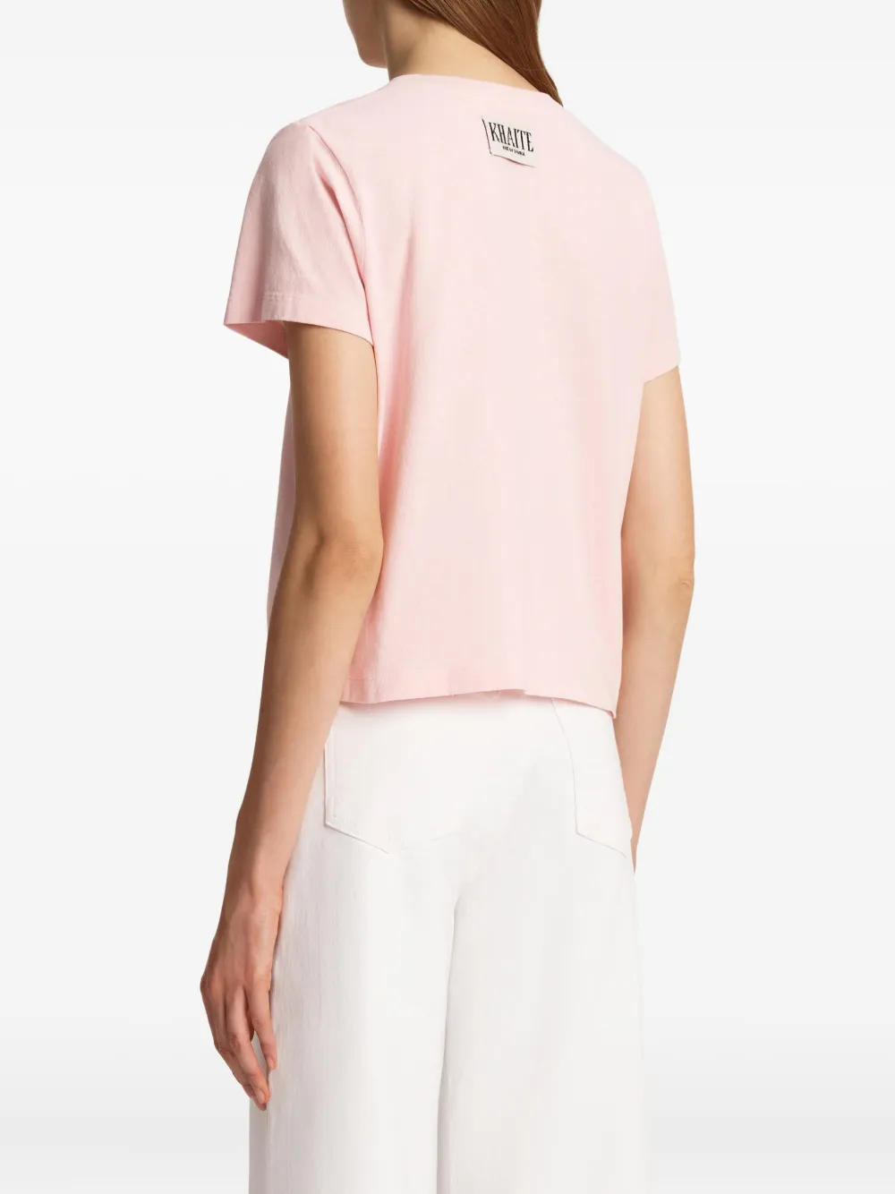 KHAITE Emmylou T-shirt Roze