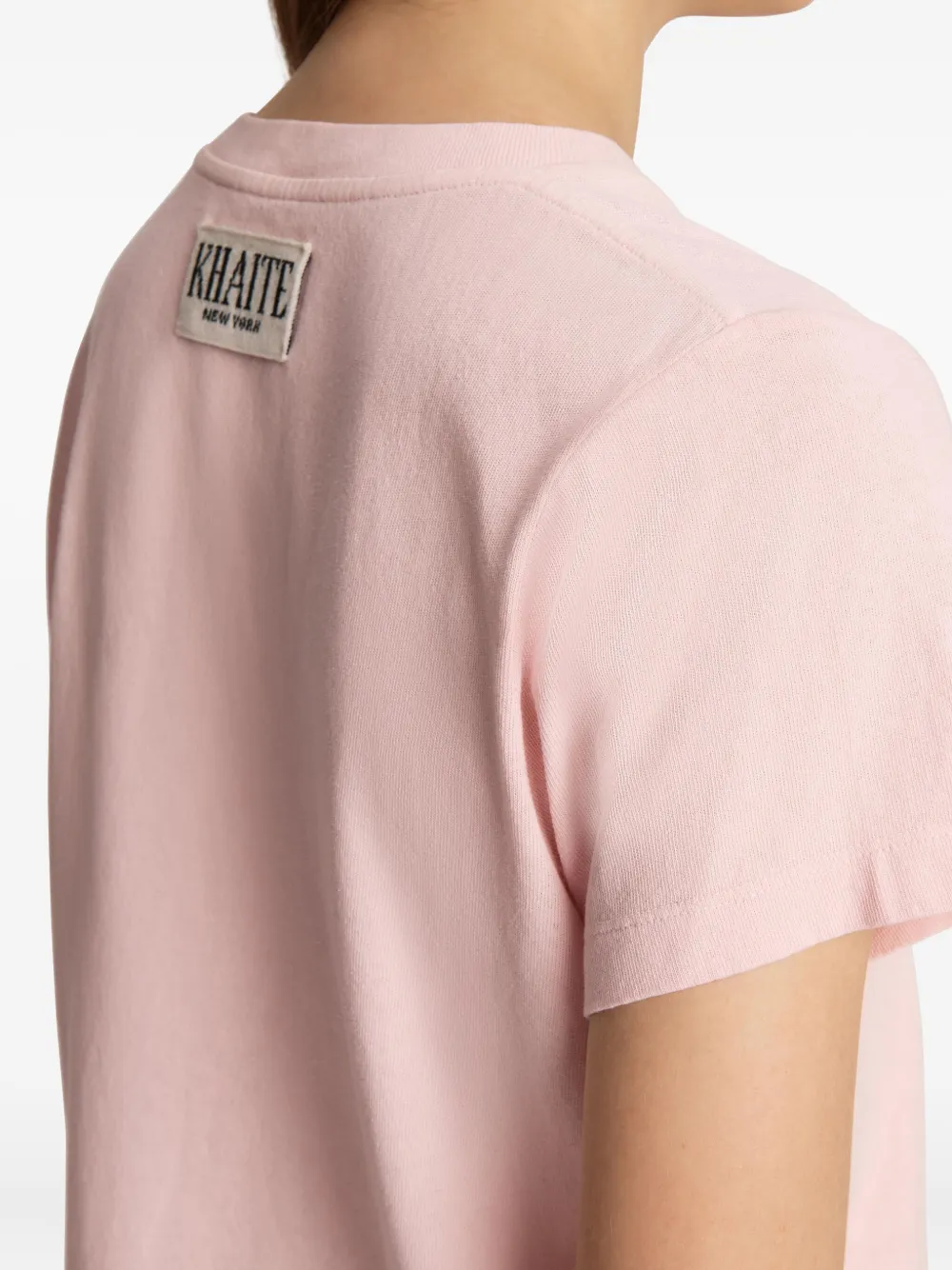 KHAITE Emmylou T-shirt Roze