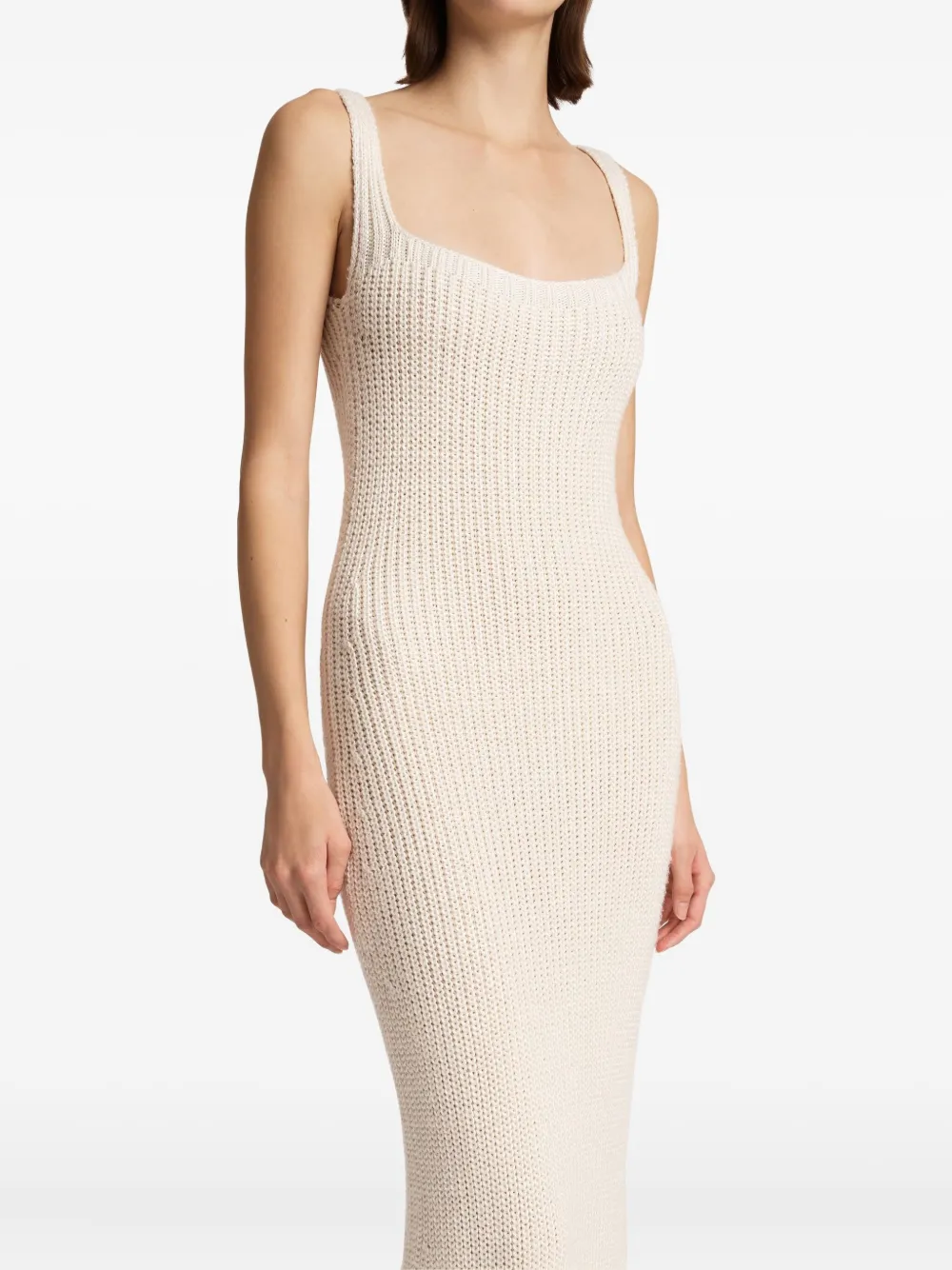 Khaite Lex Maxi Dress In Neutral