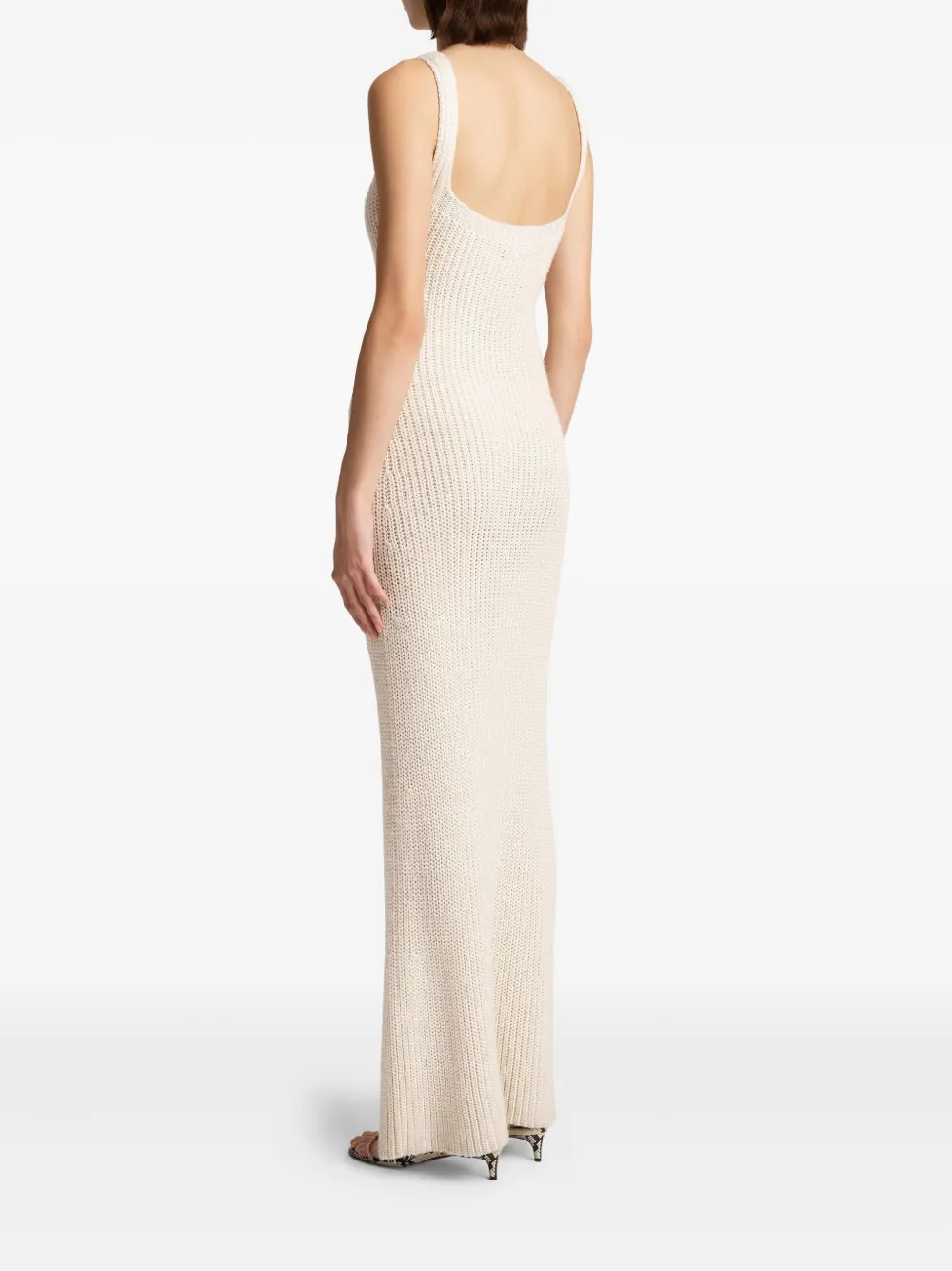 Khaite Lex Maxi Dress In Neutral