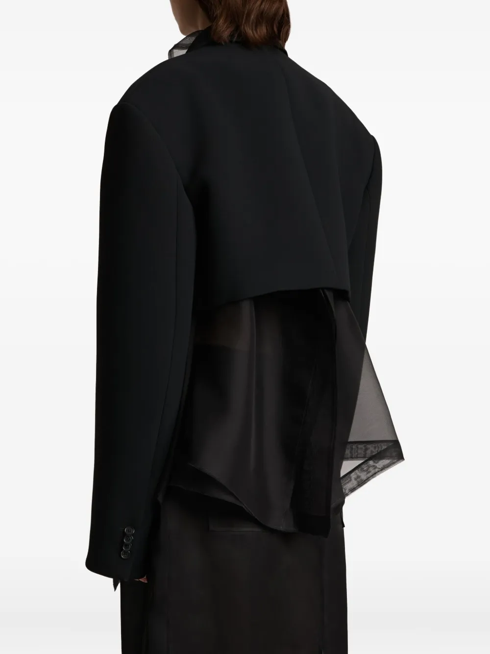 KHAITE Nando jack met dubbele rij knopen Zwart