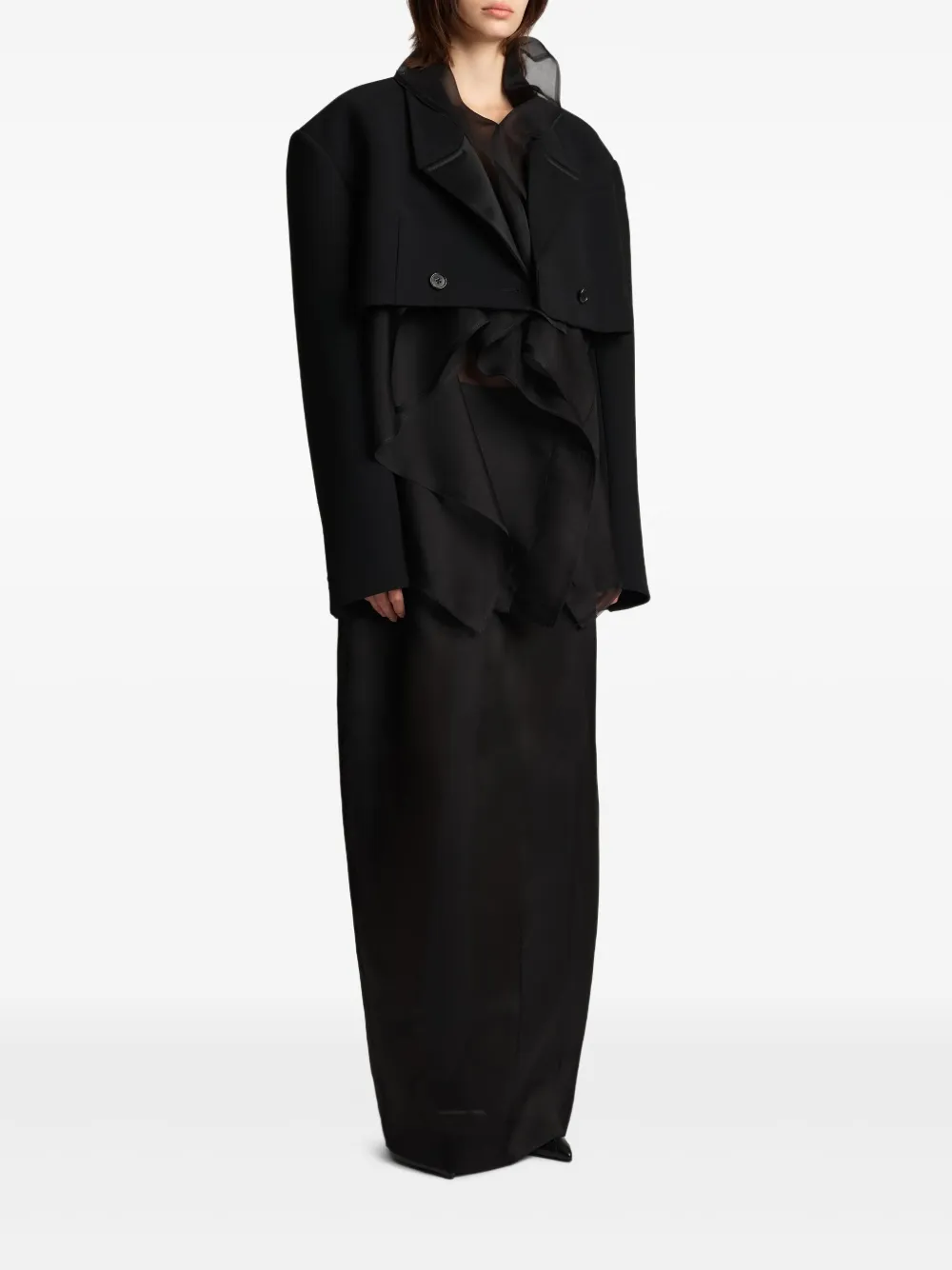 KHAITE Nando double-breasted jacket | Cropped Jackets | Image 2