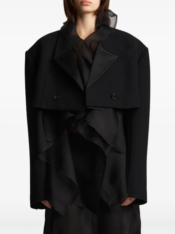 Khaite Nando Double-breasted Jacket in Black