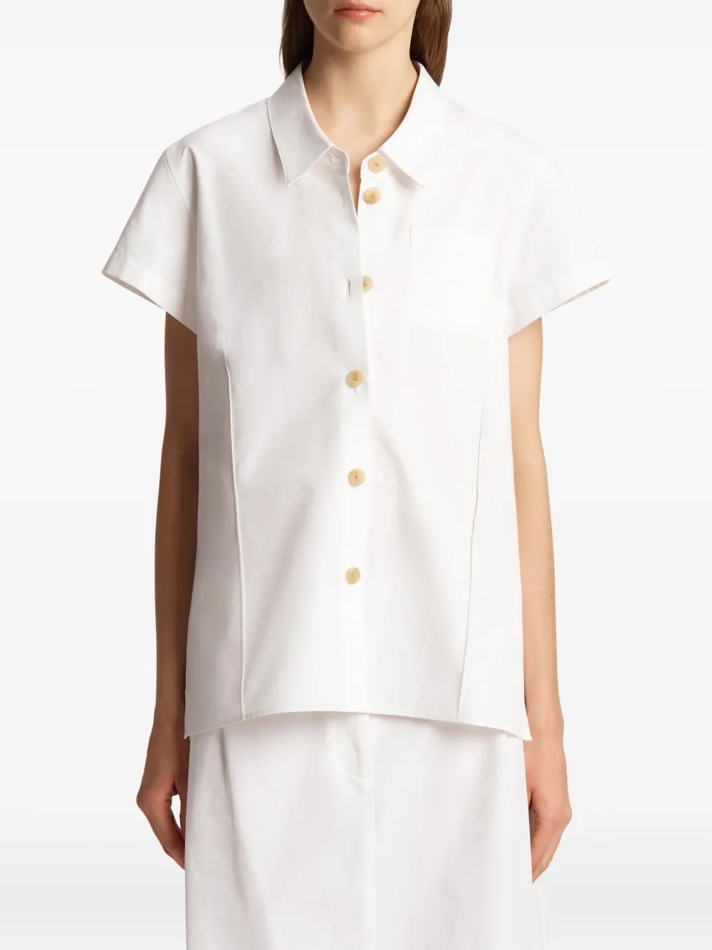 KHAITE Button-up top Wit