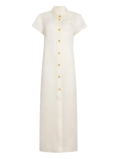 KHAITE Effy buttoned pocket dress