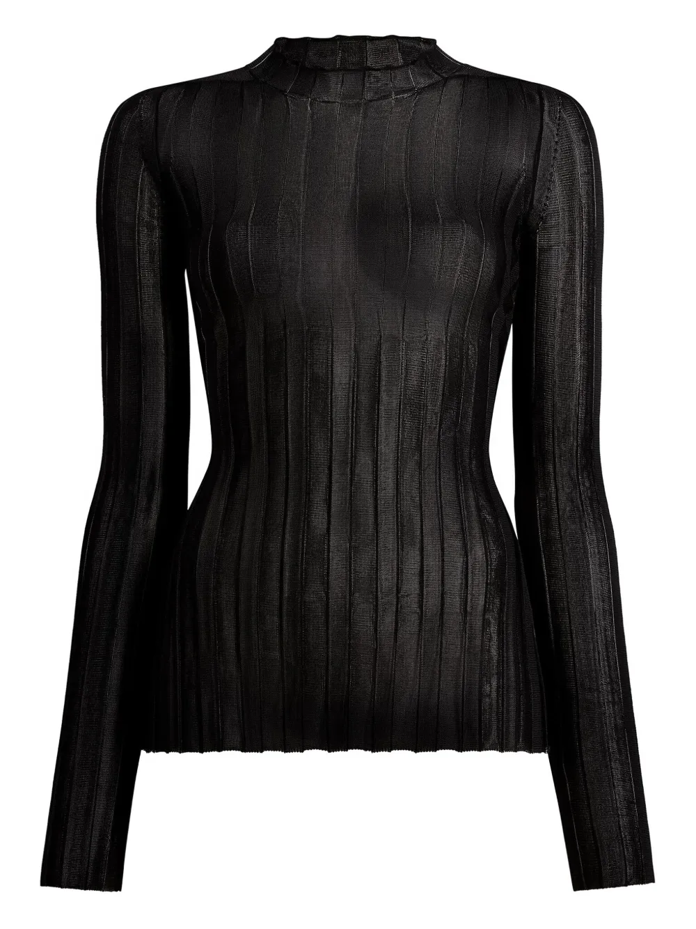 KHAITE Top Cosette con ruches - Nero
