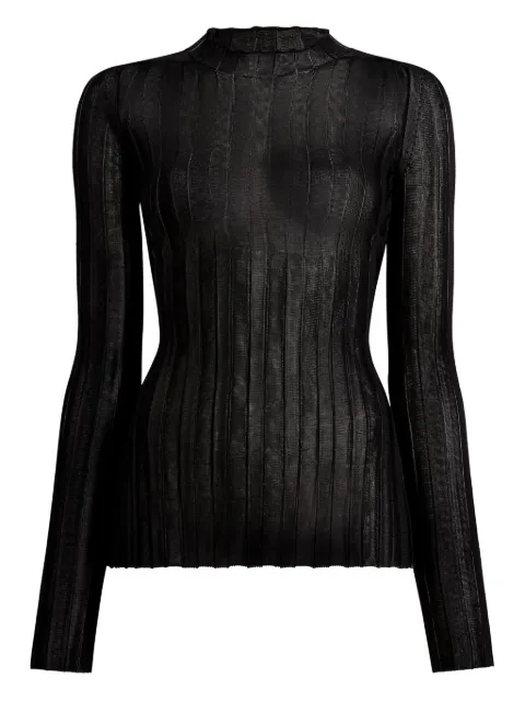 KHAITE — Cosette ruffled ribbed top