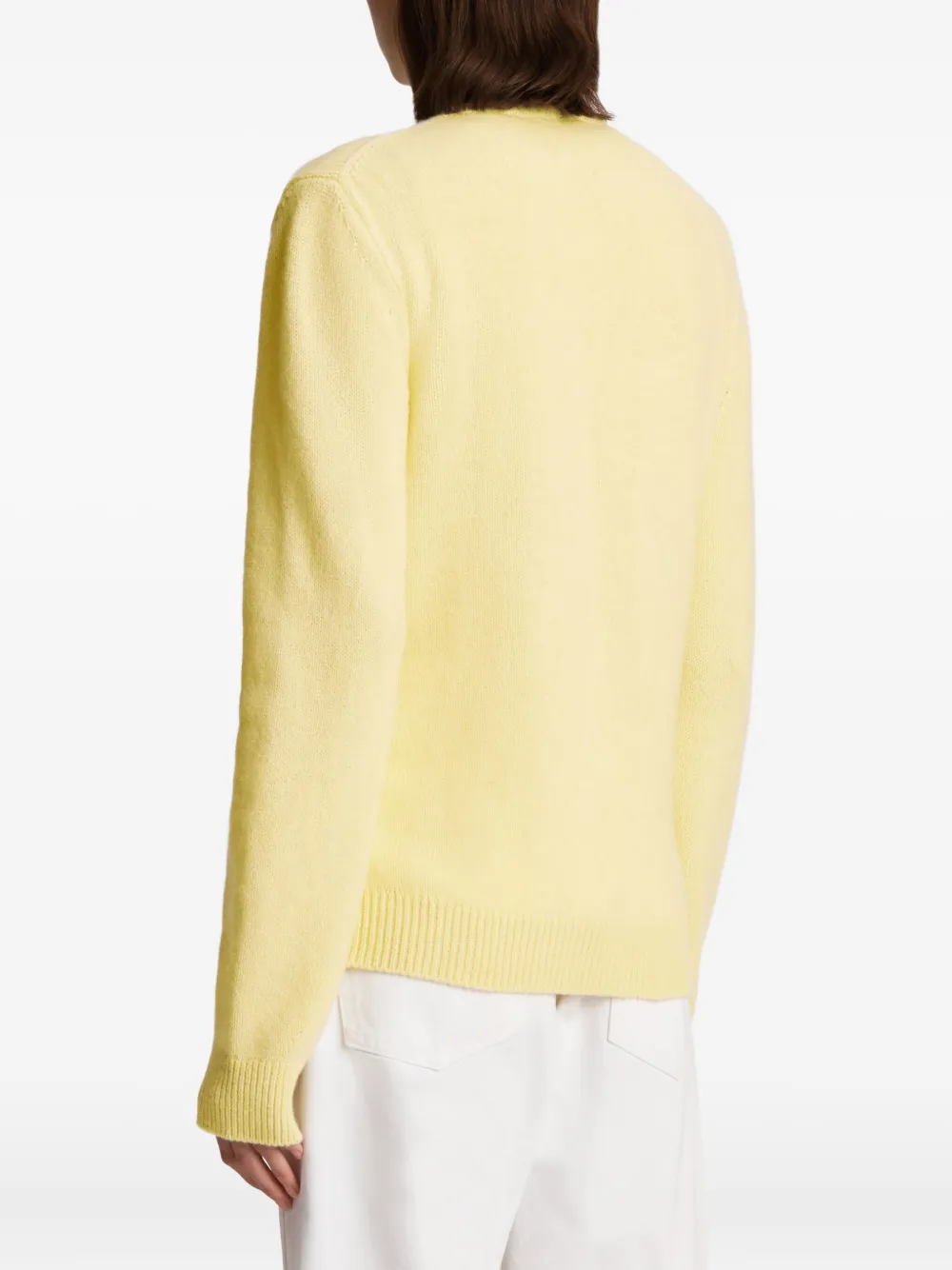 Khaite Josette Button Cardigan In Yellow