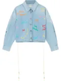 Mira Mikati Word Bubble denim jacket - Blue