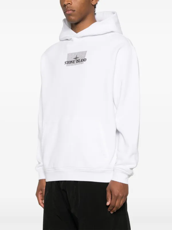 ストーンアイランド ロゴパーカー ホワイト Stone Island ロゴ パーカー | ホワイト | FARFETCH JP