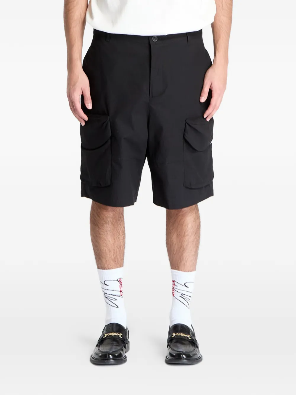Daily Paper cargo bermuda shorts - Nero