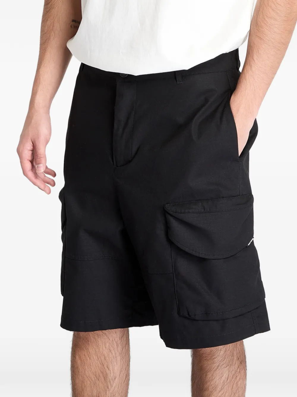 Daily Paper Cargo bermuda shorts Zwart