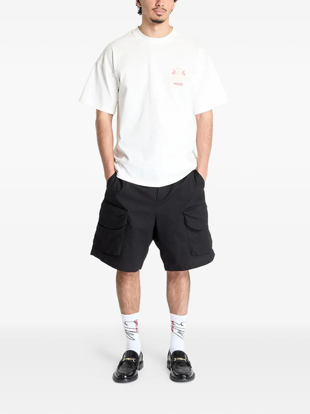 Daily Paper Cargo bermuda shorts Zwart