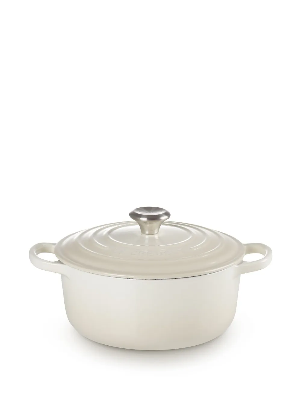 Le Creuset cast iron cocotte | White | Image 1