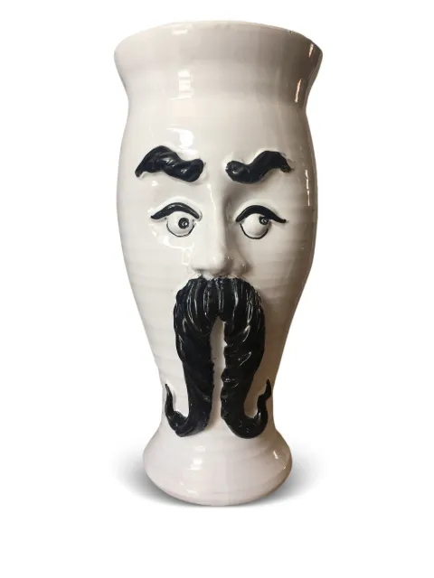 Les-Ottomans florero Mustache grande de 24cm x 12cm