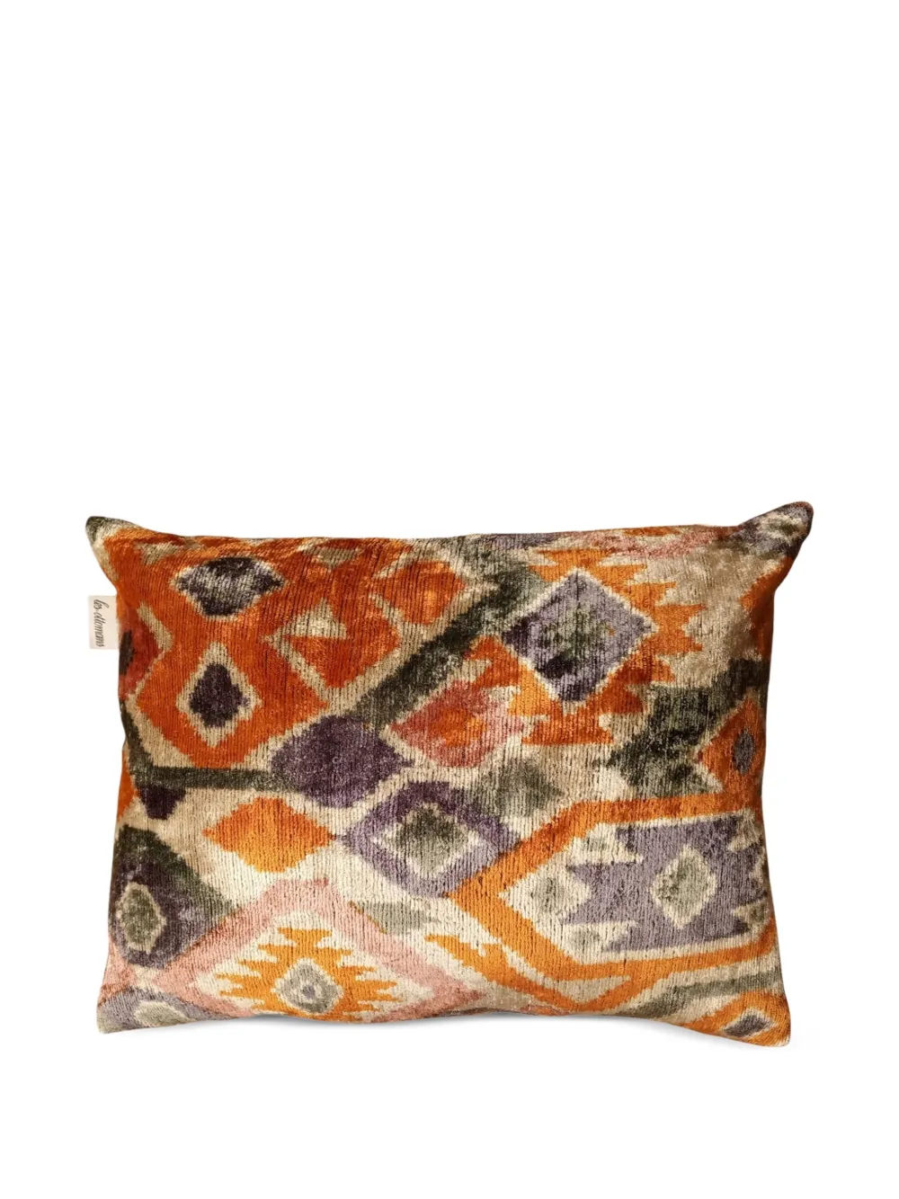 Les-Ottomans silk velvet cushion (50cm x 40cm) | Cushions | Image 2