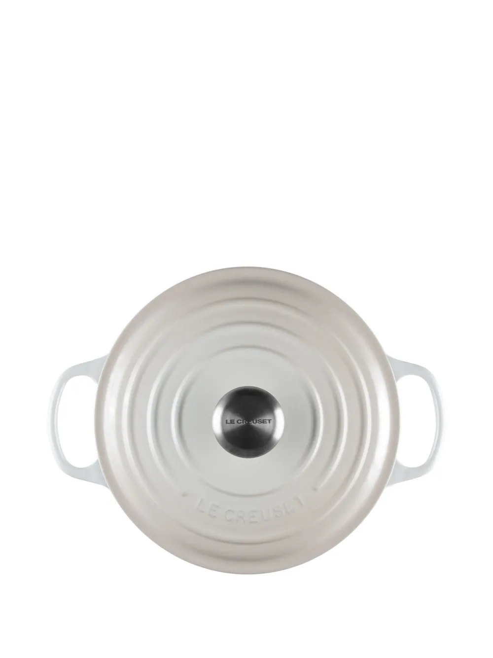 Le Creuset Cocotte Round Cast Iron Casserole Dish In White