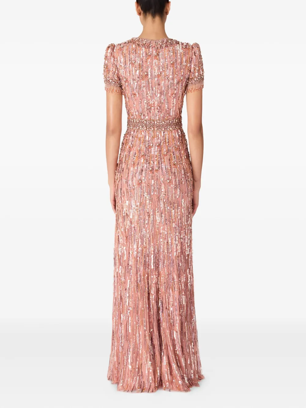Jenny Packham Roxy maxi-jurk Roze