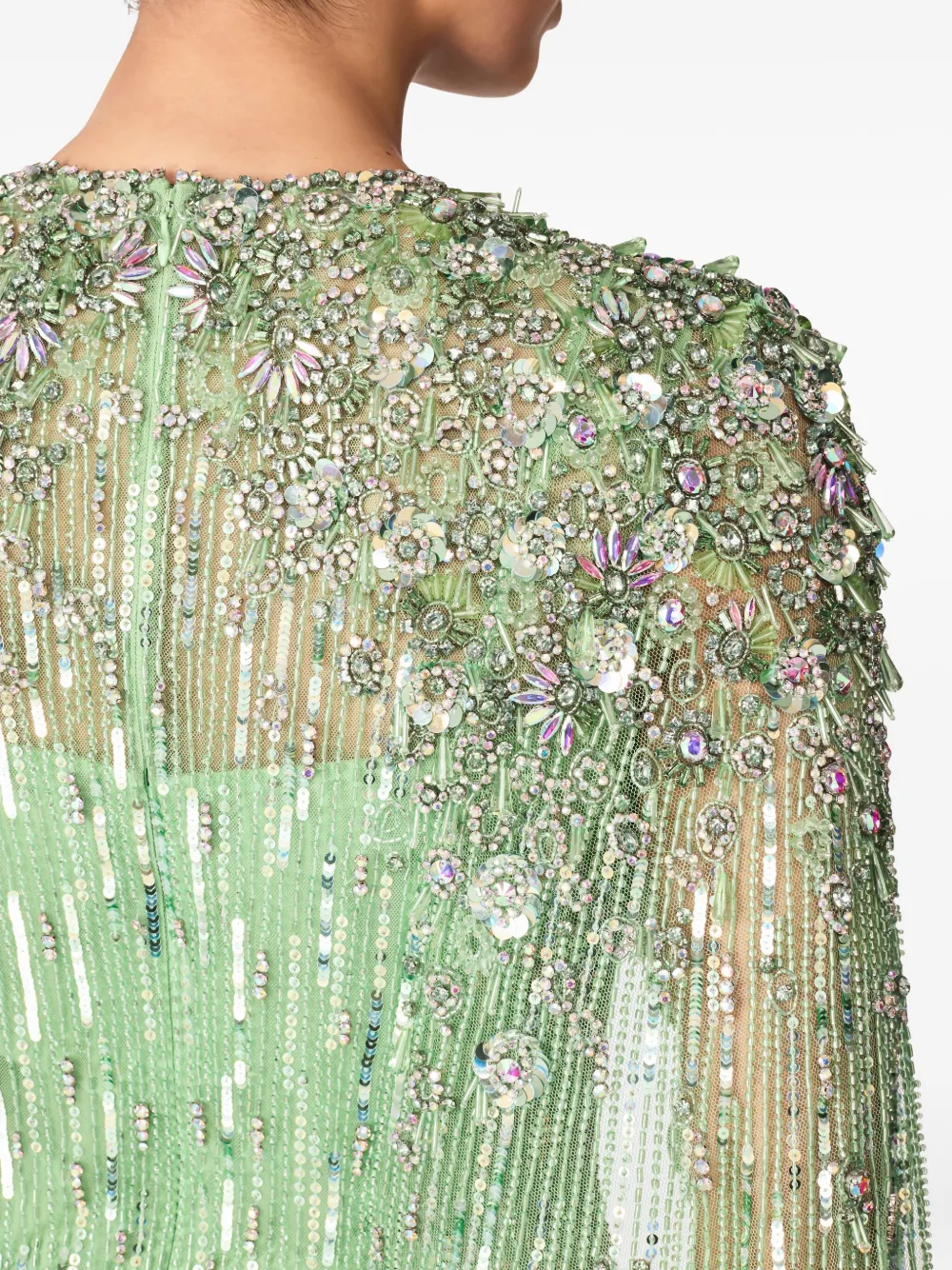 Jenny Packham Astra maxi-jurk Groen