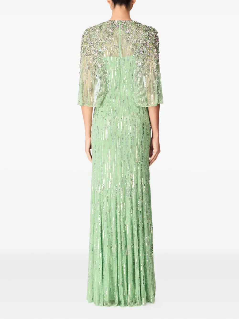 Jenny Packham Astra maxi-jurk Groen
