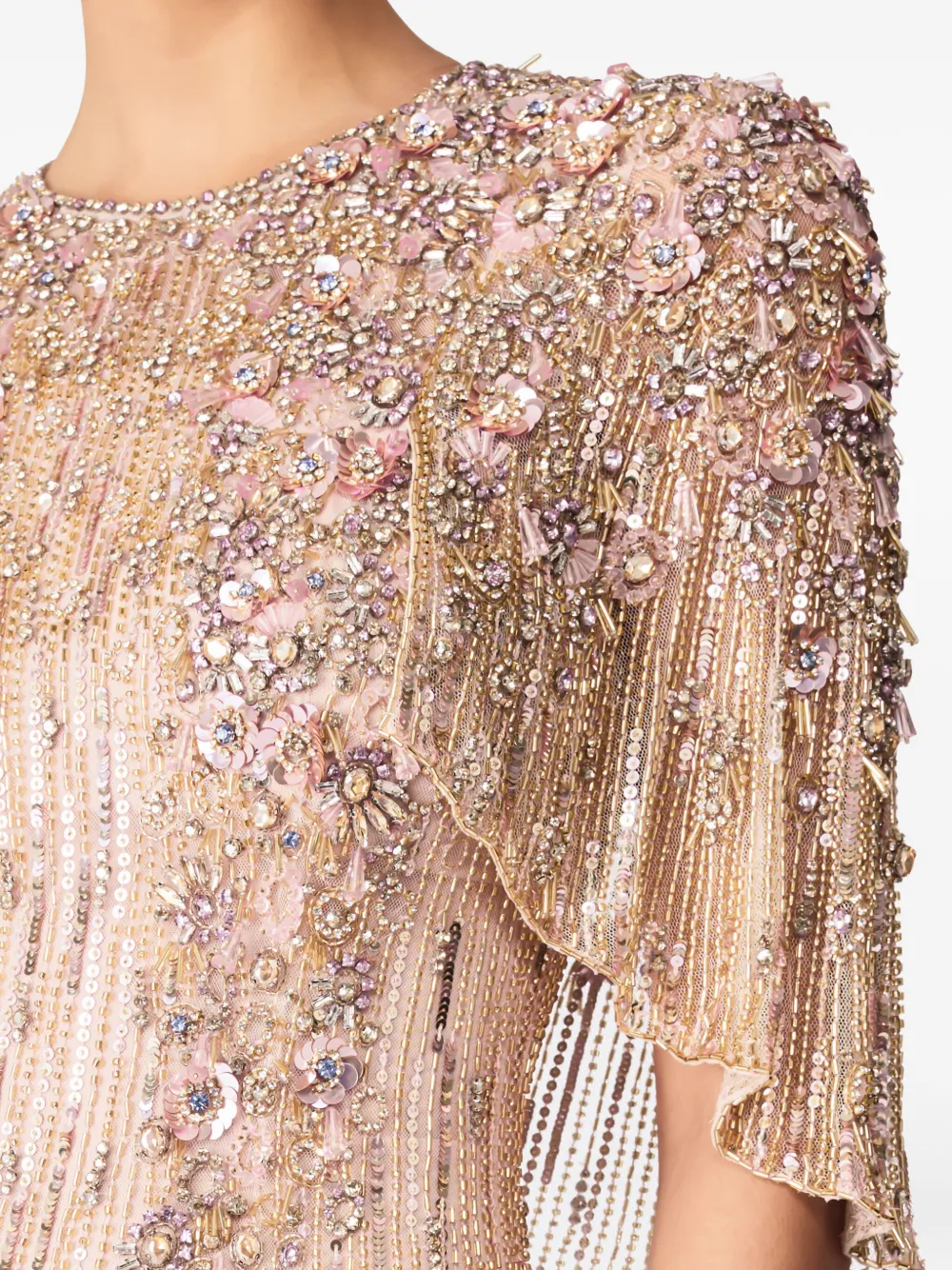 Jenny Packham Astra maxi-jurk Roze