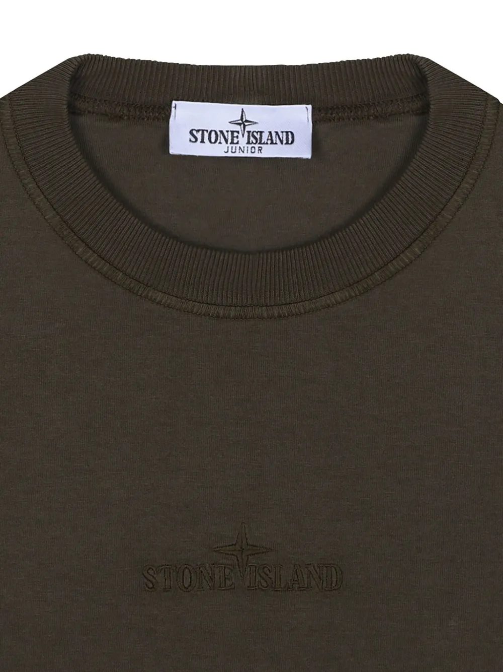 Stone Island Logo-embroidered T-shirt In Green