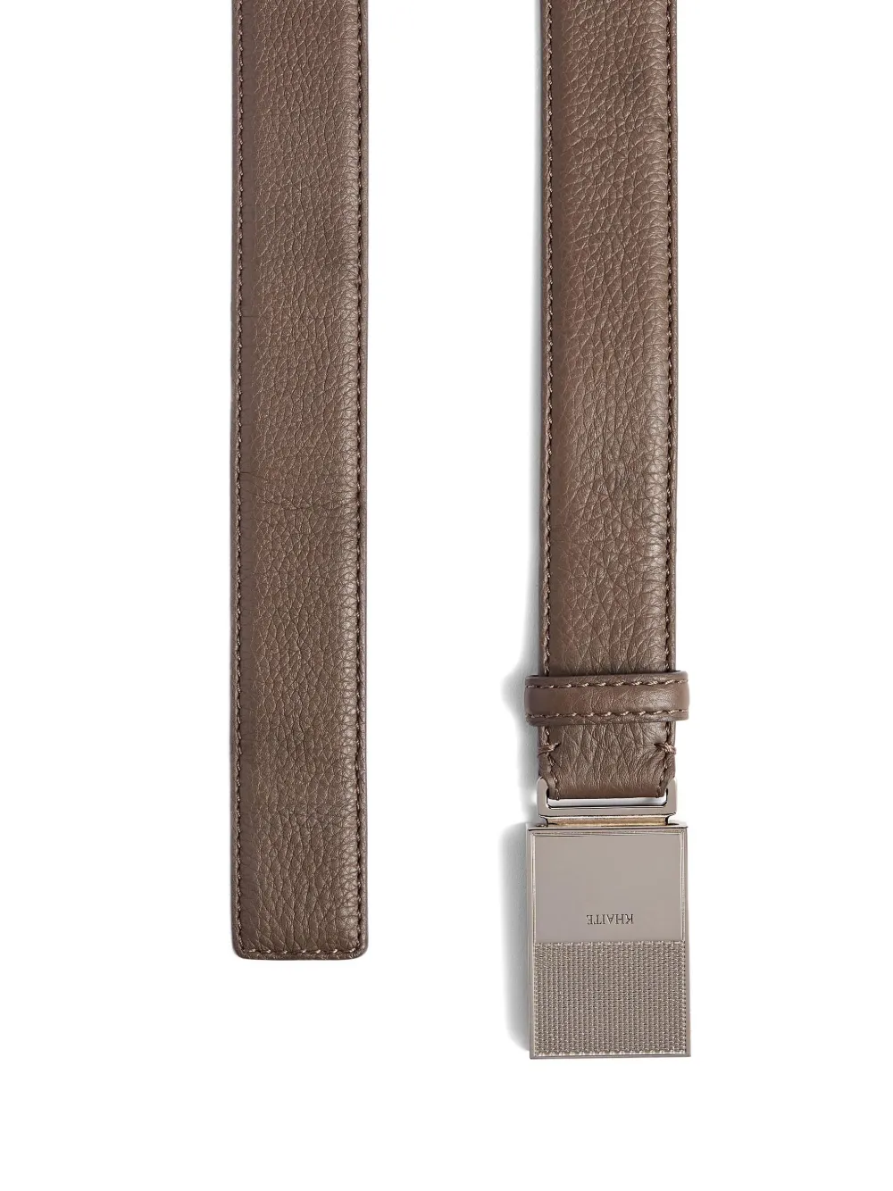 KHAITE Elio leather belt - Bruin