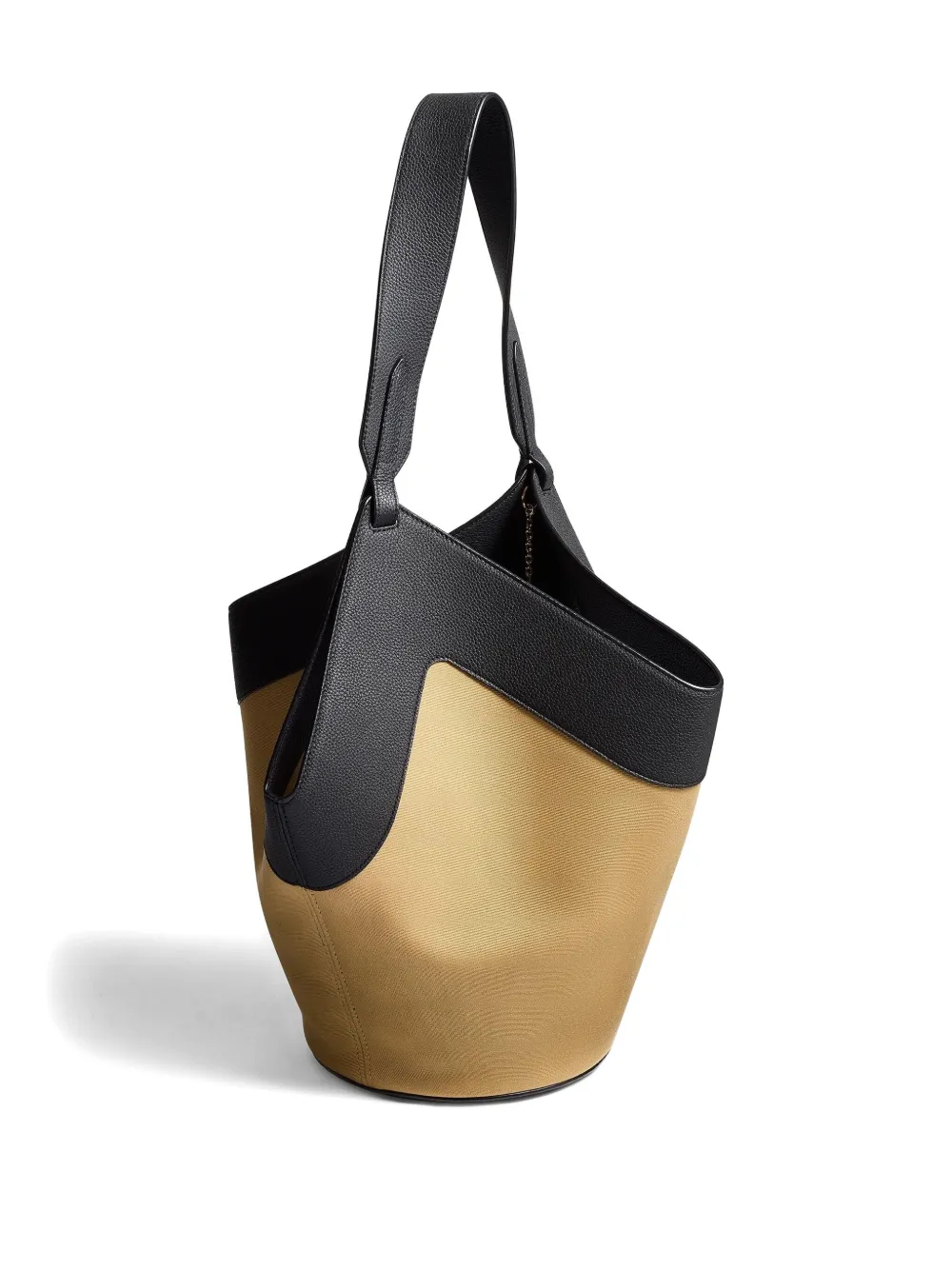 Khaite Small Lotus Leather Tote In Neutral