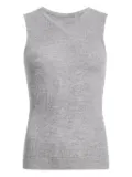 KHAITE Renato ribbed top - Grey