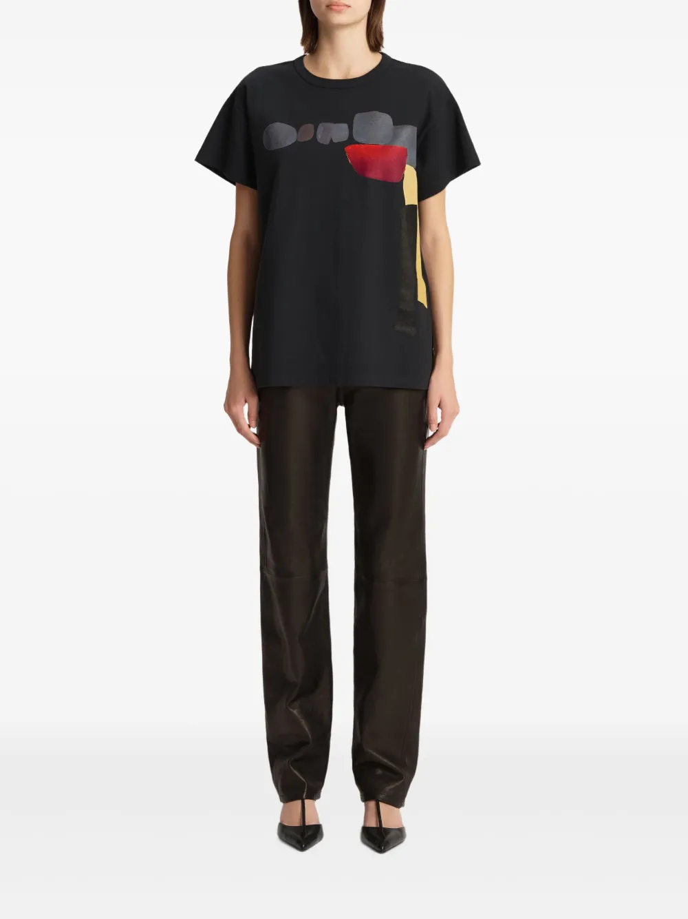 Khaite Maeve Graphic T-shirt In Multi