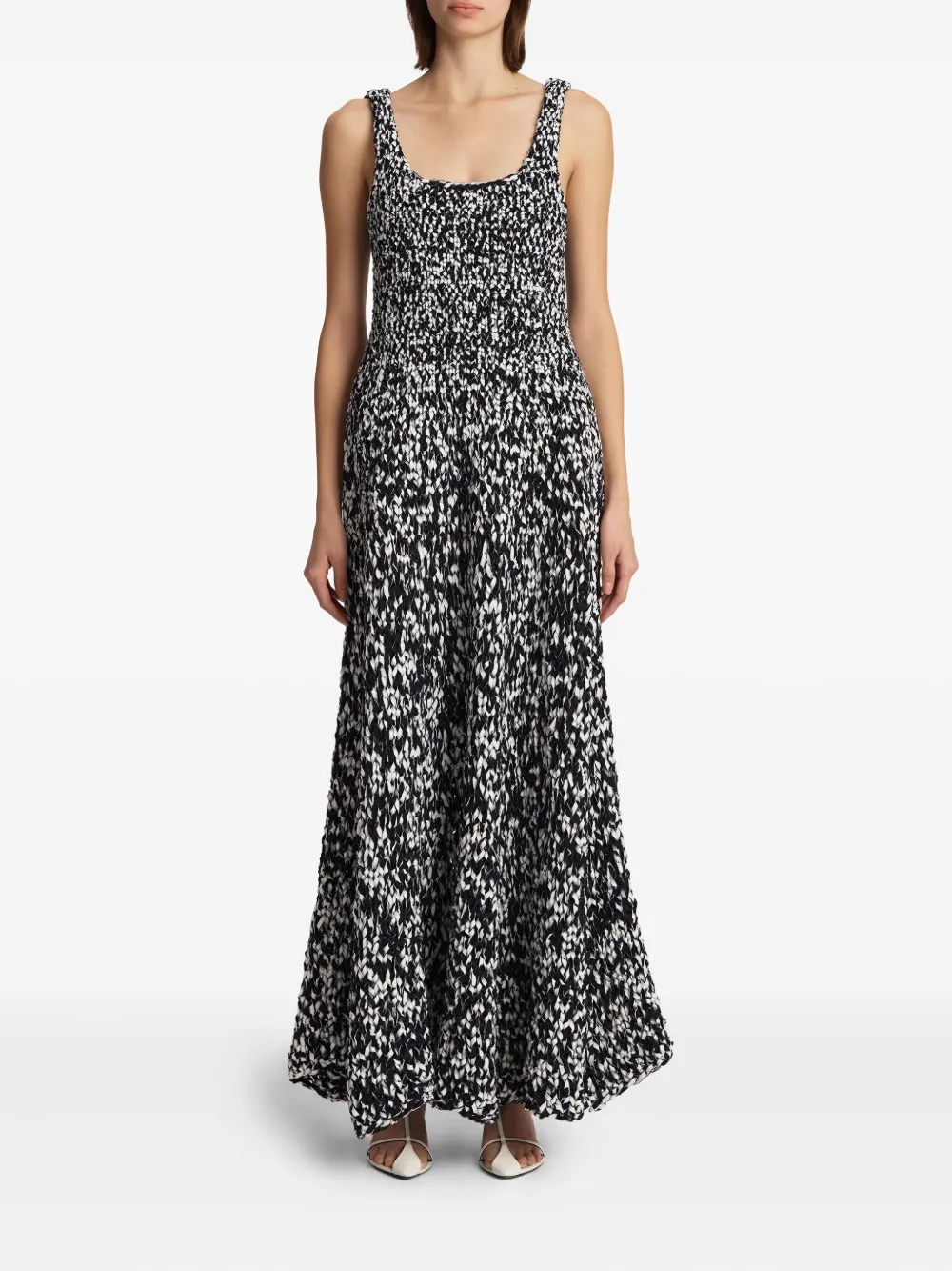KHAITE Twigs maxi-jurk - Zwart