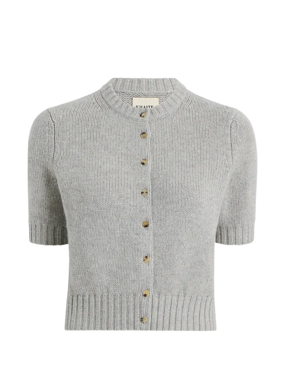 KHAITE Kurzärmeliger Cardigan - Grau