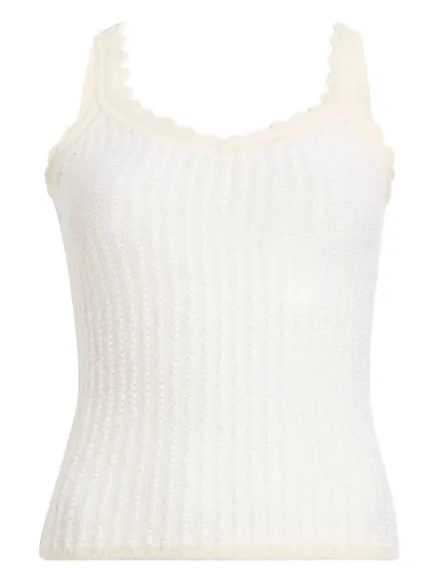 KHAITE Ennio scalloped tank