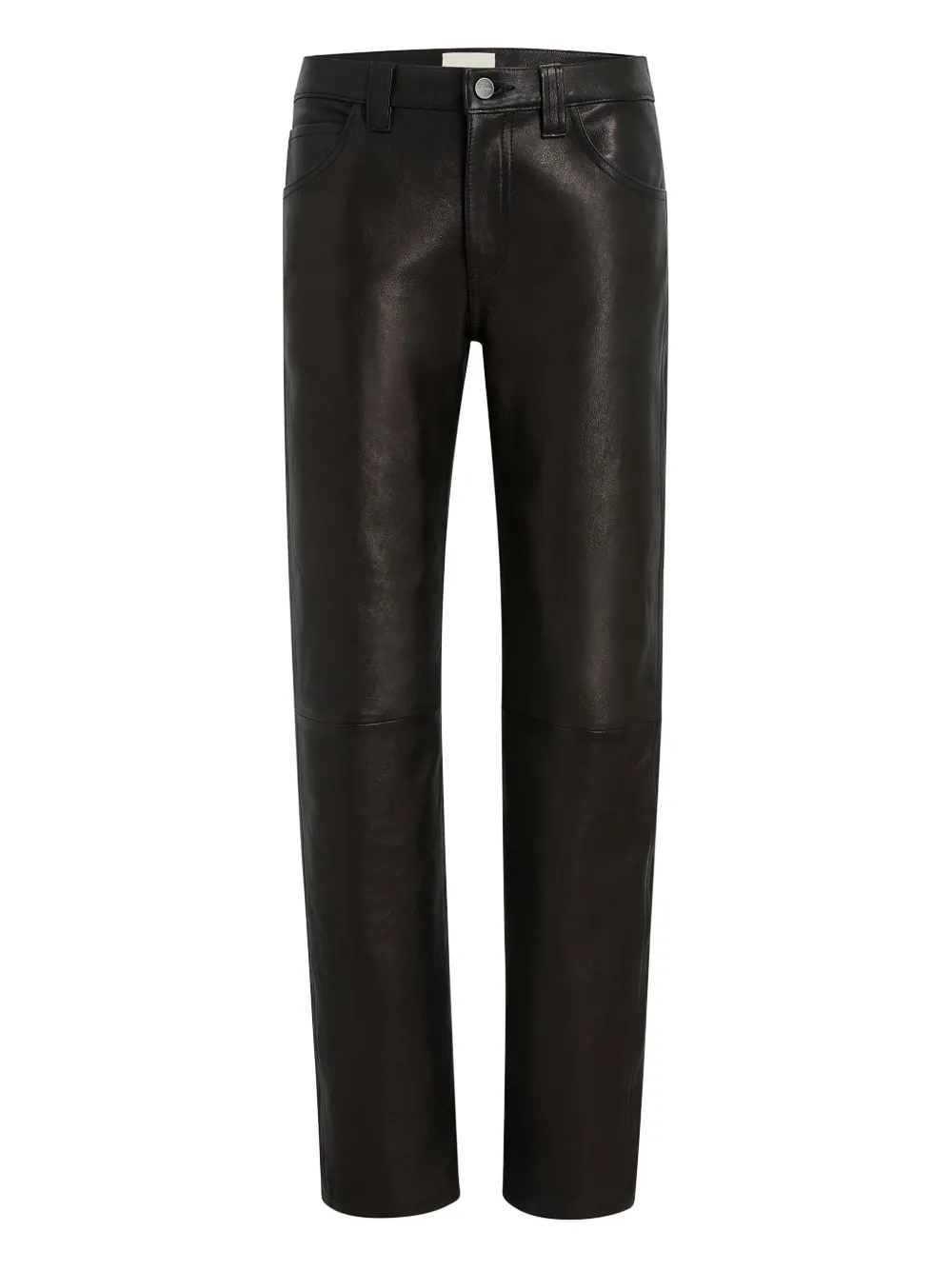 KHAITE Pantaloni Emmet in pelle - Nero