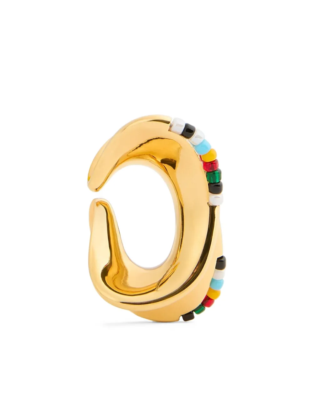KHAITE beaded shadow ear cuff | Gold | Image 1