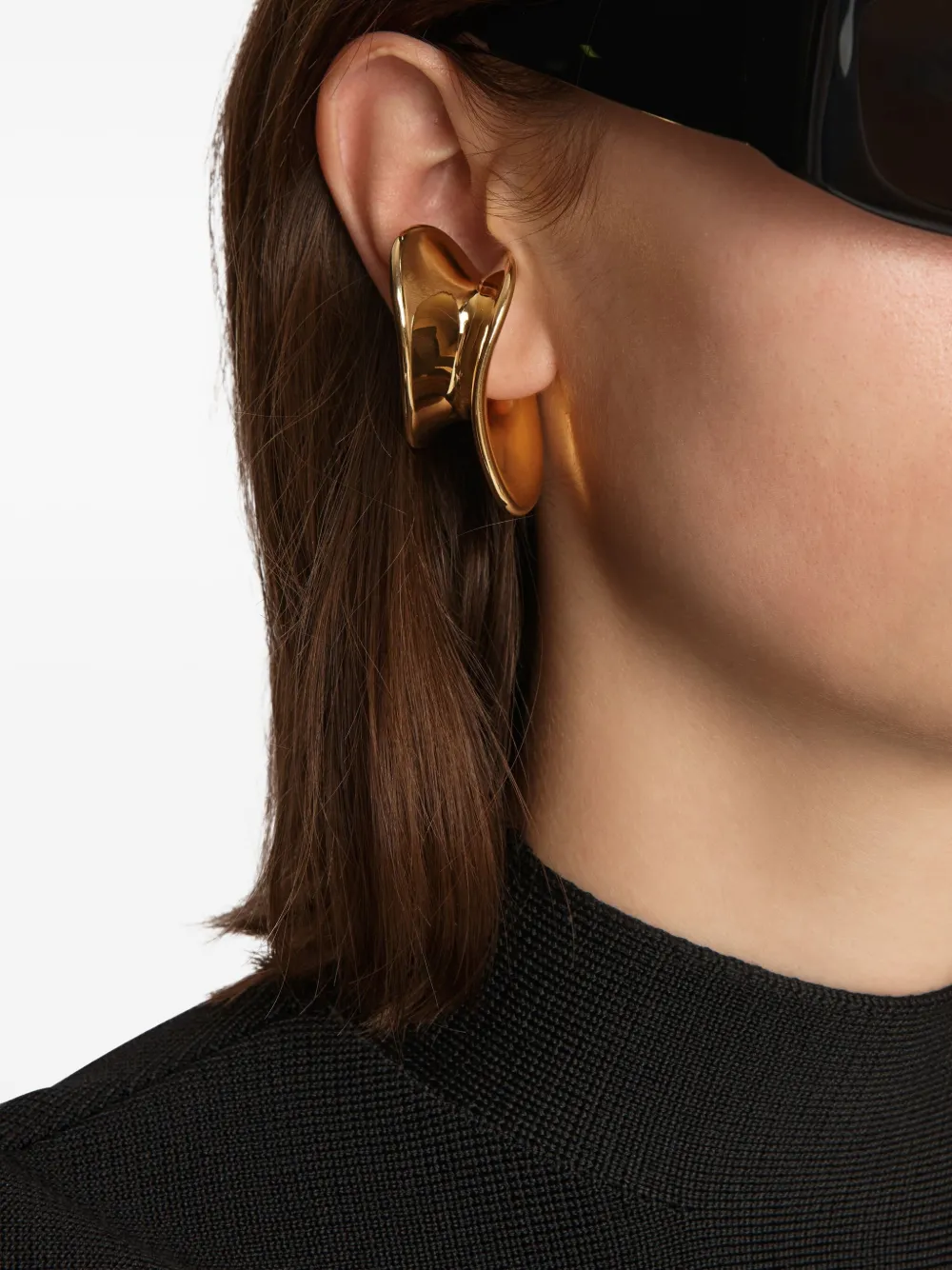 KHAITE Shadow earrings - Goud