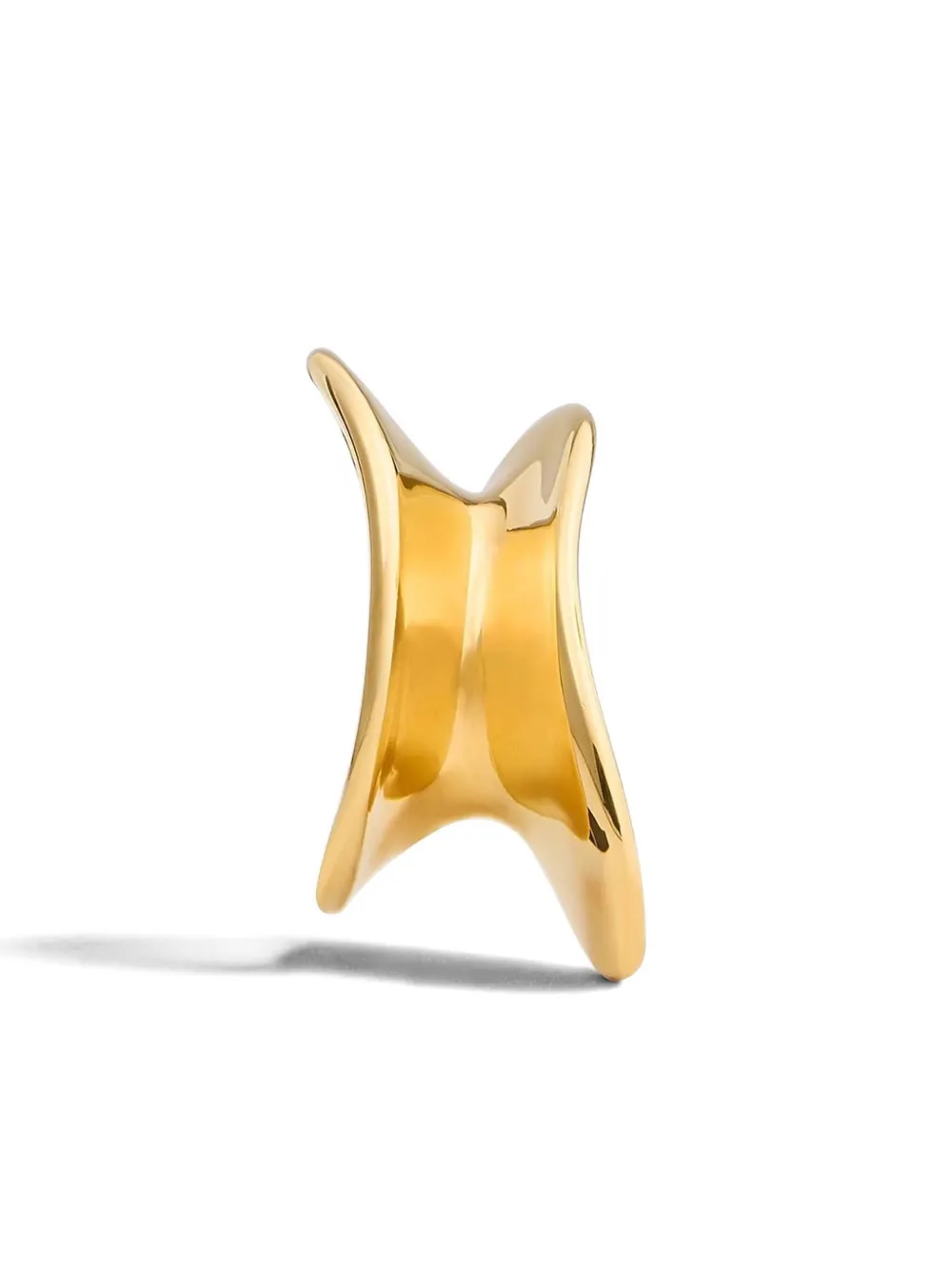 Khaite Shadow Earrings In Gold