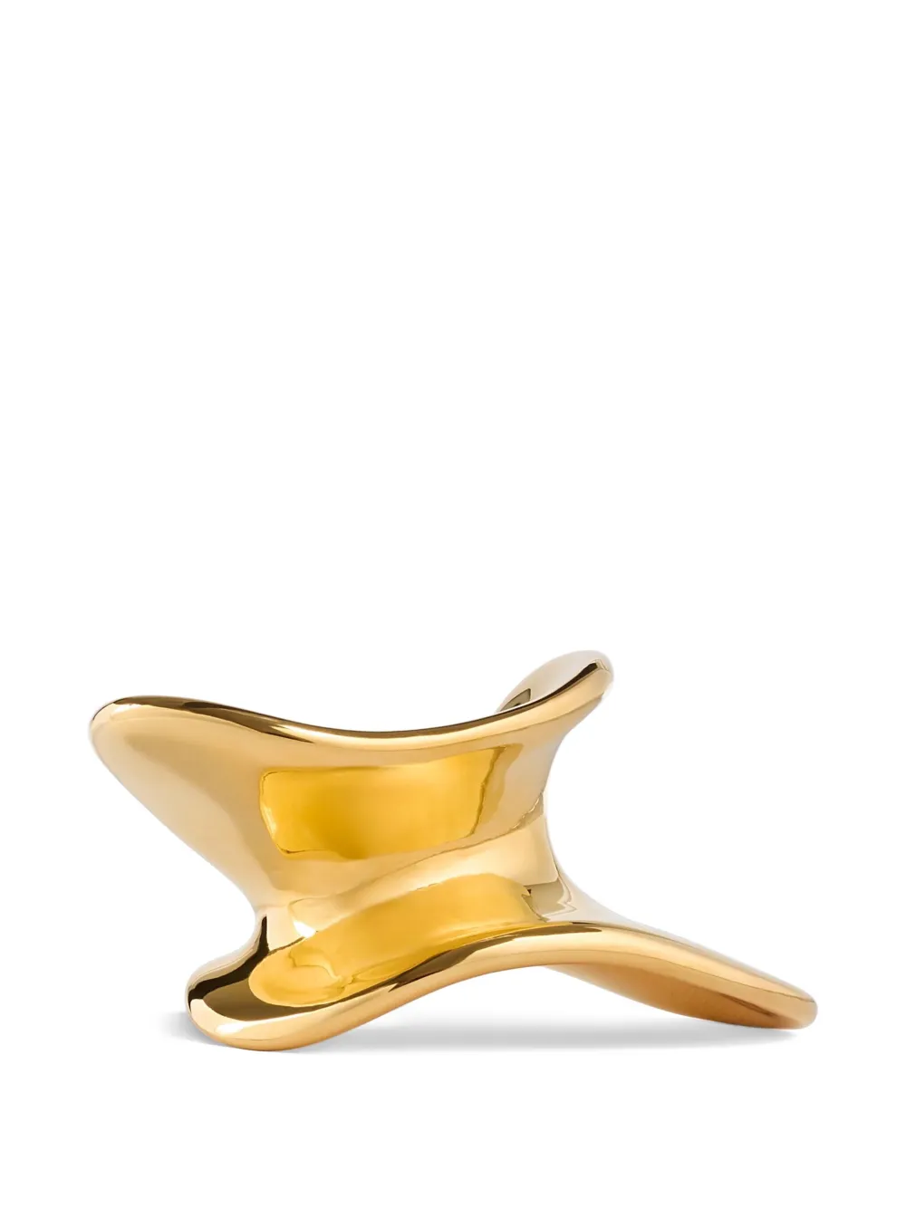 Khaite Shadow Hair Cuff In Gold