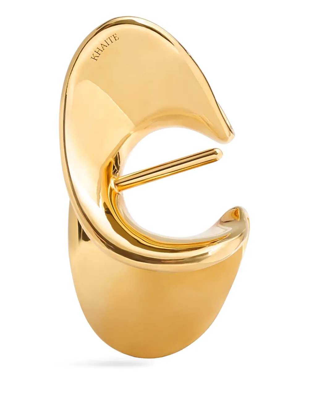 Khaite Shadow Hair Cuff In Gold