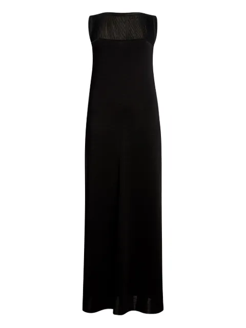 KHAITE sheer-panel maxi dress