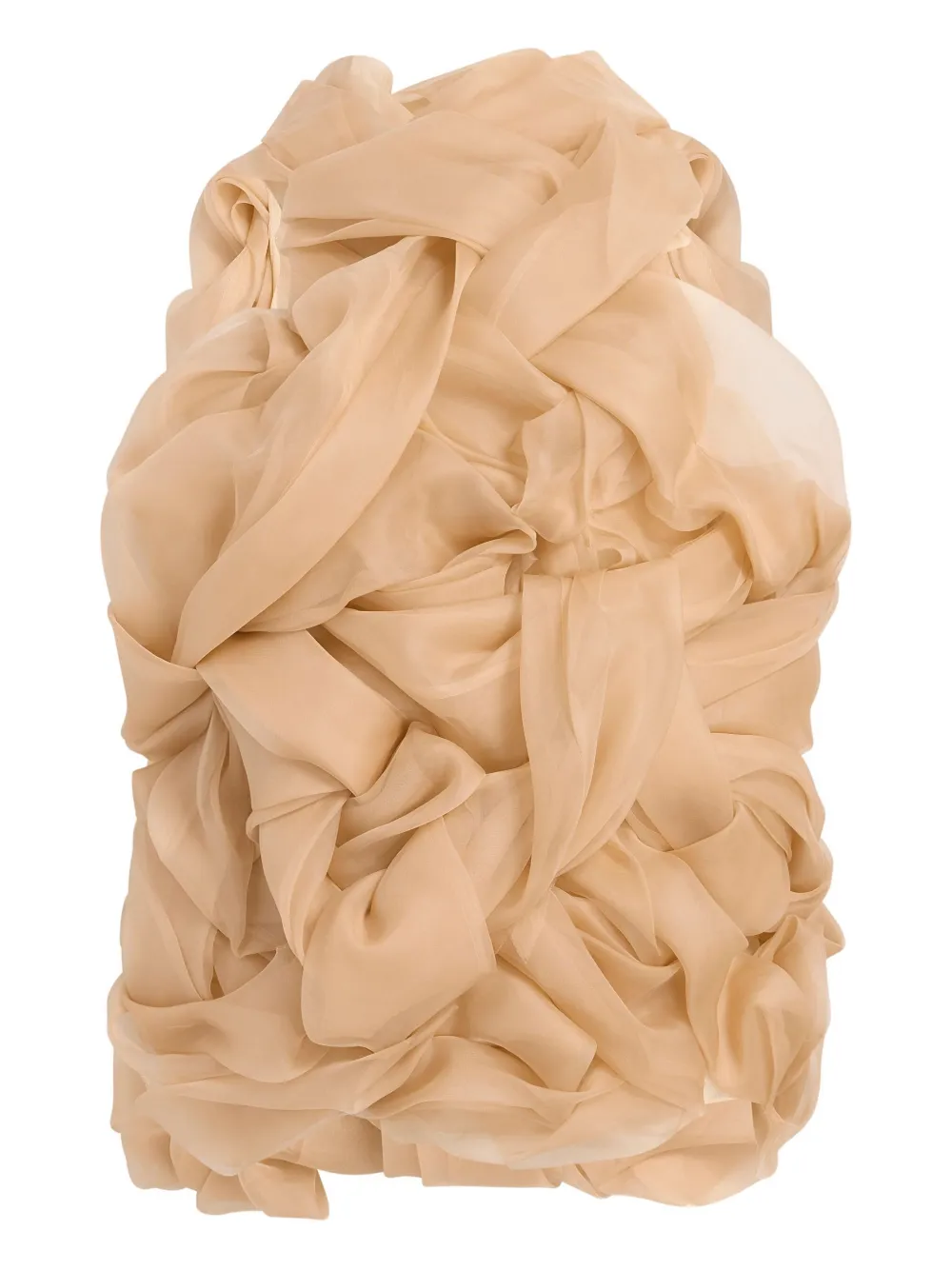 KHAITE Welles ruffled top | Neutrals | Image 1