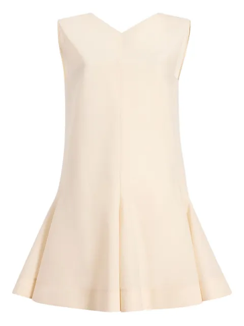 KHAITE Mel V-neck sleeveless mini dress