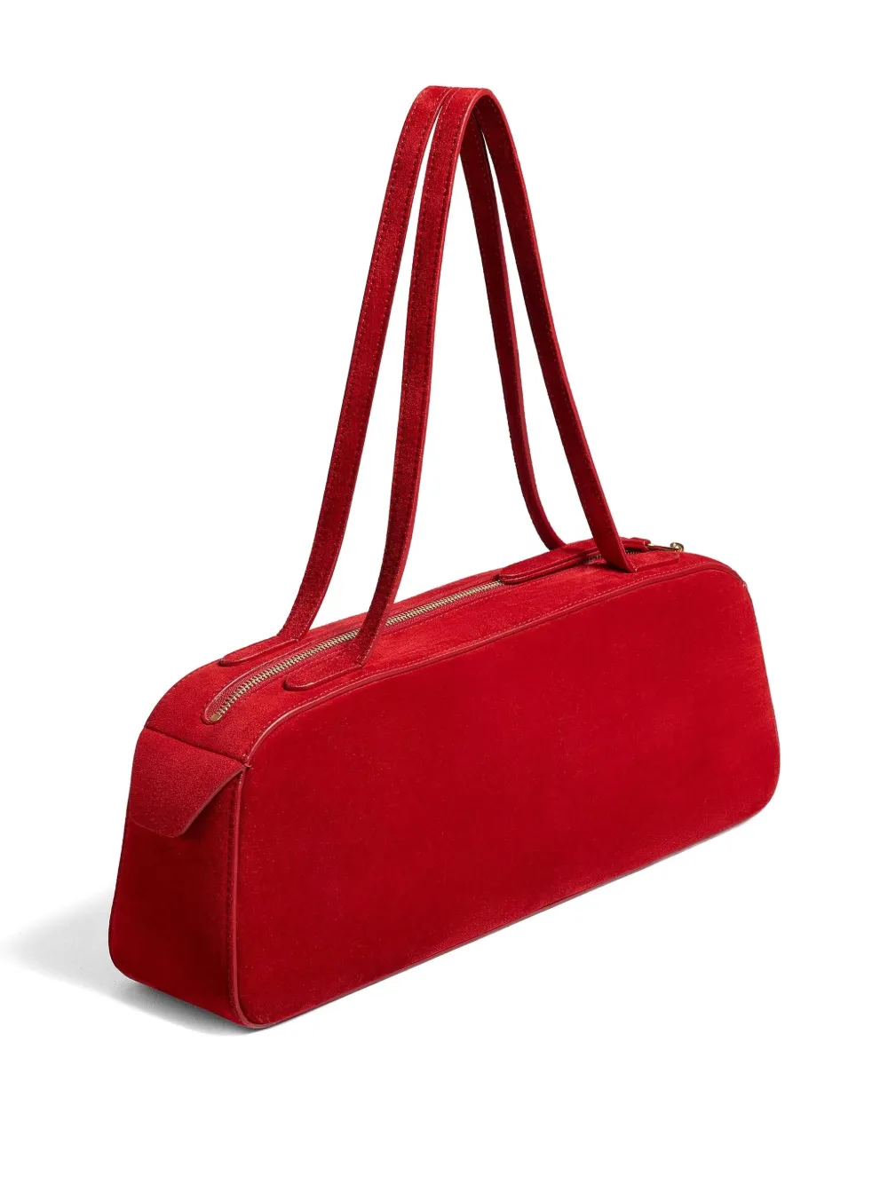 Khaite Womens Simona Suede Shoulder Bag Rebel In Red