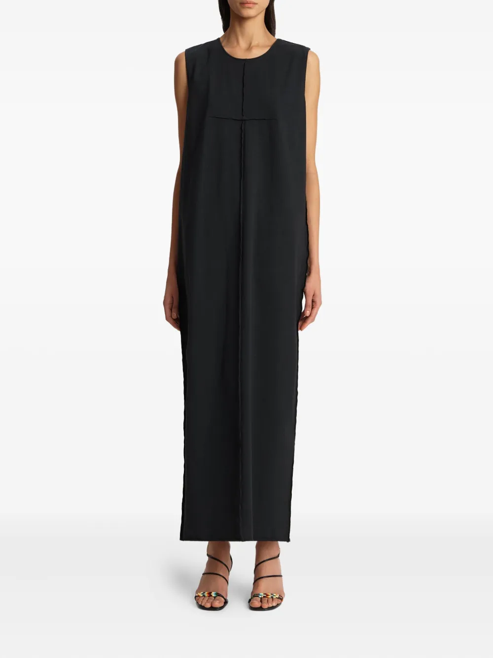 KHAITE seam Hal dress - Zwart