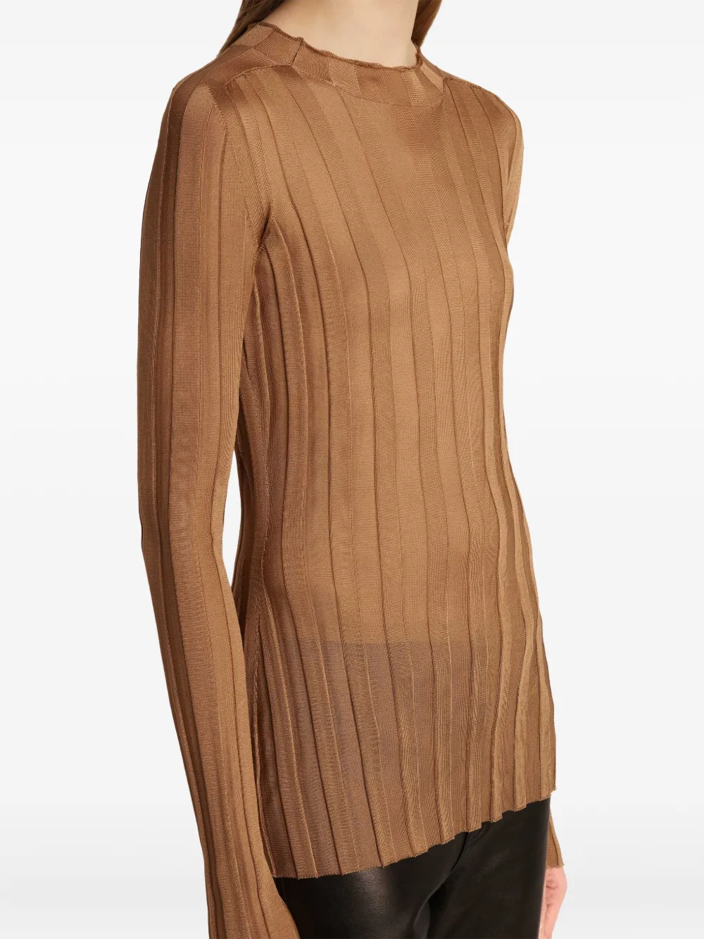 Cosette mock-neck knit top