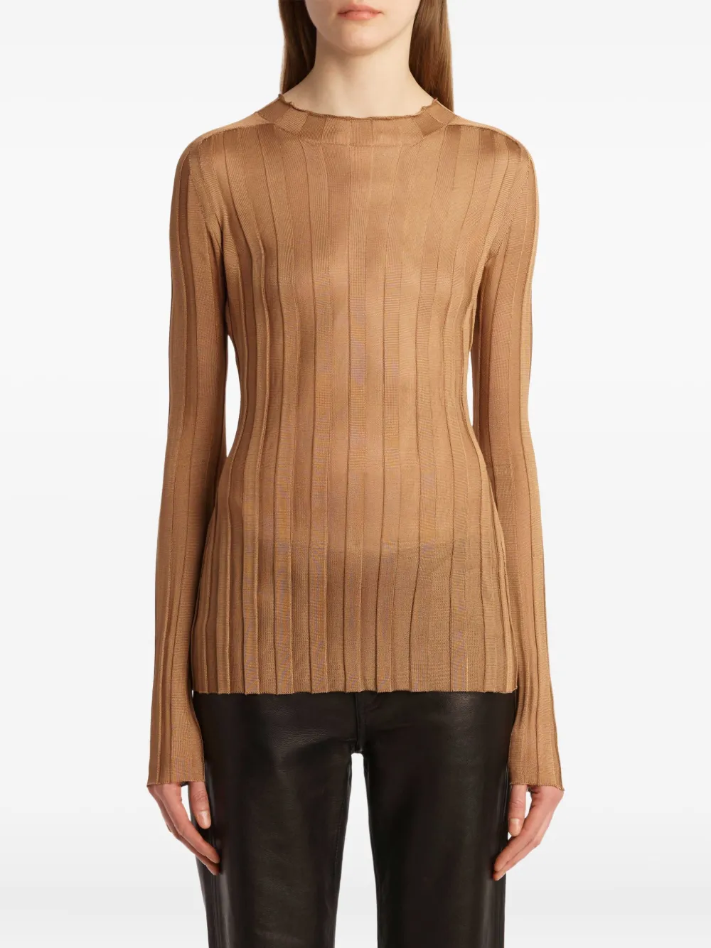 Cosette mock-neck knit top