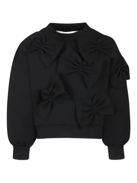Simonetta bow-embellished sweatshirt